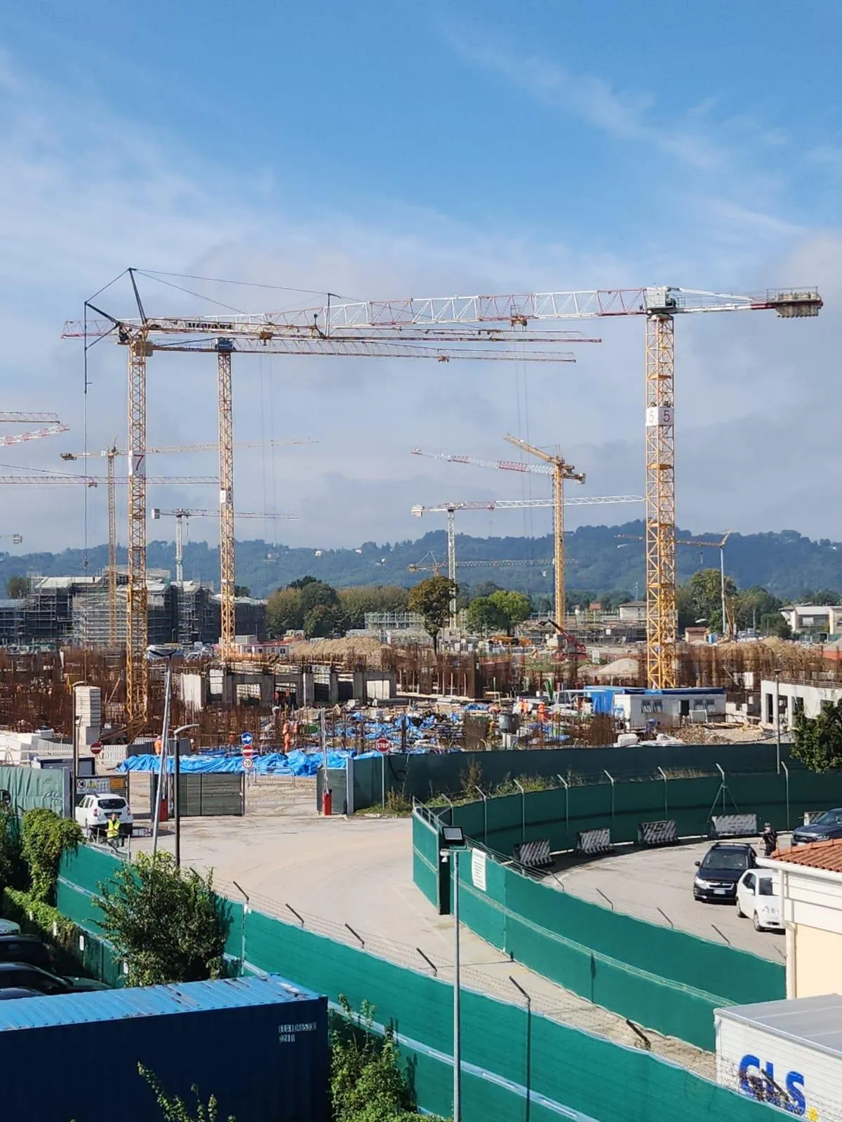 Armature e getto di fondazione in cantiere